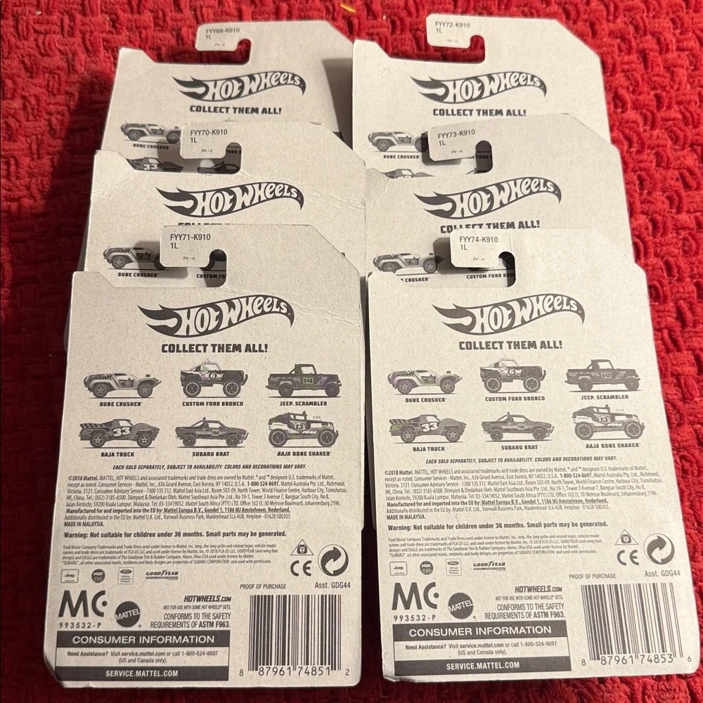 🛻🛻 Hot Wheels Off Road Trucks Complete Set 🛻🛻